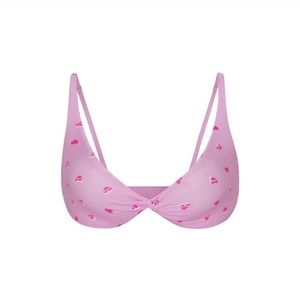 NWOT SKIMS FITS EVERYBODY SKIMPY SCOOP BRALETTE IN PETAL PRINT